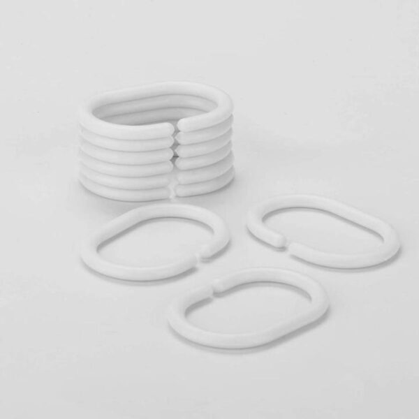 Plastic shower curtain ring