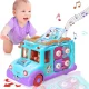 Baby Toy from 1 Year Educational Intellectual Bus Baby Toy from 12 18 Months Animal SoundsMusicMovement Musical Bus Children's Toy from 1 2 3 Years Girls Boy Gift